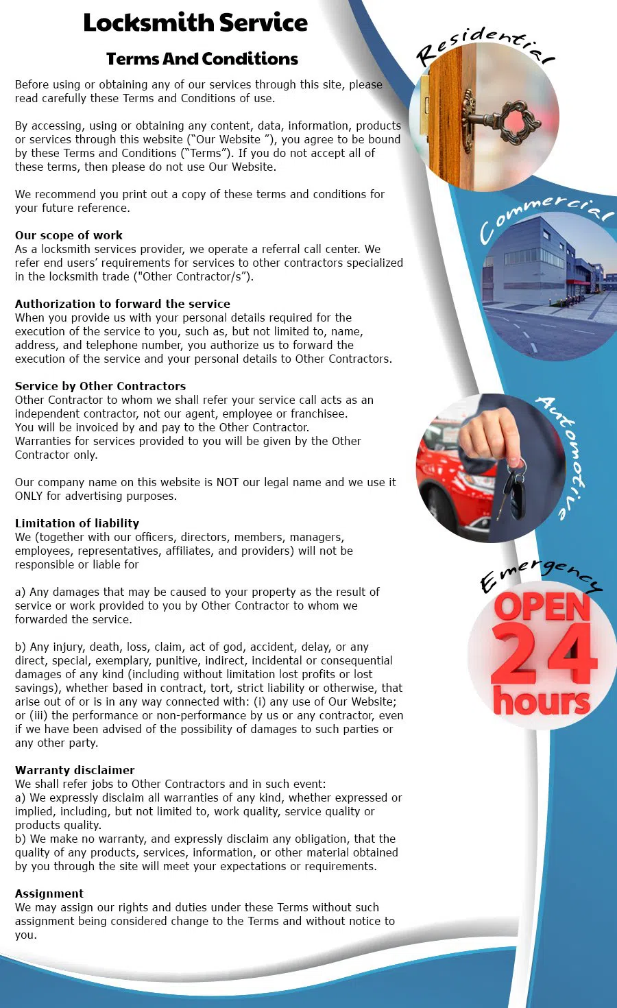 Community Locksmith Store Cincinnati, OH 513-988-4072 - terms-ls